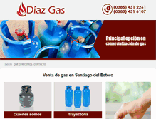 Tablet Screenshot of diazgas.com